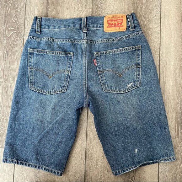 LEVI’S 511 Slim Distressed Shorts Boys Size 16 Waist 28 - Picture 4 of 4